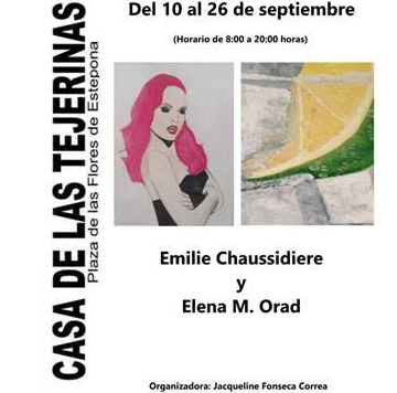 Exposición Emilie Chaussidiere y Elena M. Orad Estepona, Oxigenarte